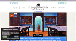 Desktop Screenshot of lacompagniedesindes.be